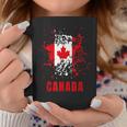 Canadá Retrointage Acuarelas Deporte Canadiense Bandera Taza de café Regalos divertidos