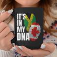 Canadian And Jamaican Mix Dna Flag Heritage Coffee Mug Unique Gifts