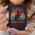 Cat Mother Wine Lover Owner Graphic Coffee Mug Unique Gifts
