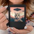 Cat Selfie With Ufo Cat Lover Meme Coffee Mug Personalized Gifts