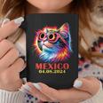 Cat Total Solar Eclipse 2024 Mexico Wearing Eclipse Glasses Coffee Mug Funny Gifts