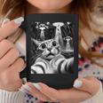 Cat Ufo Invasion Cat Meme Retro Alien Cat Ufo Selfie Coffee Mug Funny Gifts