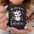 My Cat Is My Valentine Cat Lovers Cool Valentines Day Coffee Mug Funny Gifts