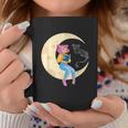 Celestial Cat And Girl Reading Book Read Moon Coffee Mug Unique Gifts