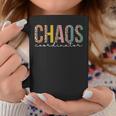 Chaos Coordinator Leopard Teacher Crew Retro School Coffee Mug Funny Gifts