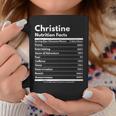 Christine Nutrition Facts Personalized Name Christine Coffee Mug Unique Gifts