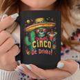 Cinco De Drinko Mexican Skull Fiesta 5 De Mayo Drinking Coffee Mug Personalized Gifts