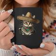 Cinco De Mayo Cat Party Mexican Sombrero Cat Lover Women Coffee Mug Personalized Gifts