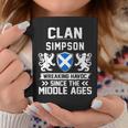 Clan Simpson Scottish Family Scotland Fathers Coffee Mug Unique Gifts