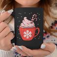 Coffee Candy Cane Christmas Pajama X-Mas Snowflakes Coffee Mug Unique Gifts