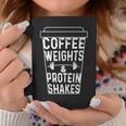 Coffee Weights & Protein Shakes Lifting Coffee Mug Unique Gifts