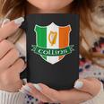 Collins Irish Name Ireland Flag Harp Family Coffee Mug Funny Gifts