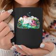 Colorful Unicorn Laying In A Flower Filled Field Coffee Mug Unique Gifts