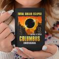 Columbus Indiana 2024 Total Solar Eclipse Coffee Mug Unique Gifts