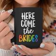Here Comes The Brides Lesbian Pride Lgbt Wedding Coffee Mug Unique Gifts