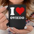 Corazón Rojo Me Encanta Oviedo Taza de café Regalos divertidos