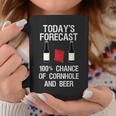 Cornhole And Beer Today's Forecast Coffee Mug Unique Gifts