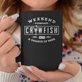 Crawfish Boil Weekend Forecast Cajun Beer Party Men Coffee Mug Unique Gifts