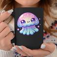 Cute Kawaii Jellyfish Anime Fun Blue Pink Sea Critter Coffee Mug Funny Gifts