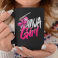 Cute Ninja Fighter Costume Ninja Girl Coffee Mug Unique Gifts