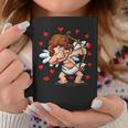 Dabbing Cupid Arrow Red Heart Valentine's Day Boy Girl Coffee Mug Unique Gifts