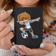 Dabbing Soccer Girl Argentina Argentinian Flag Jersey Coffee Mug Unique Gifts
