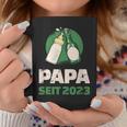 Dad Since 2023 Werdender Papa Bier Milk Tassen Lustige Geschenke