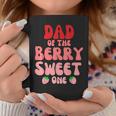 Dad Of The Berry Sweet One Strawberry Birthday 1St For Girl Coffee Mug Unique Gifts