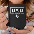Dad Est 2024 Father's Day First Time Daddy Soon To Be Dad Coffee Mug Funny Gifts