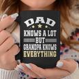 Dad Knows A Lot But Grandpa Know Everything Fathers Day Coffee Mug Unique Gifts