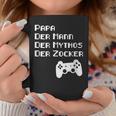 Damen Papa Zockerater Gamer Geburtstag Spruch Lustig Geschenk Mit-Ausschnitt Tassen Lustige Geschenke