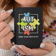 Dare To Be Different Autism Awareness Cute Puzzle Coffee Mug Unique Gifts
