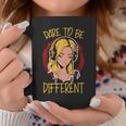 Dare To Be Different Headphones Music Lover Coffee Mug Unique Gifts