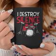 I Destroy Silence Drums Drumming Drummer Percussionist Coffee Mug Unique Gifts