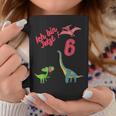 Dinosaurier Kinder Geburtstagsshirt 'Ich bin jetzt 6 Jahre alt' Tassen Lustige Geschenke
