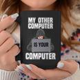 Divertido Mi Otra Computadora Es Tu Pro Hacker Manga Larga Taza de café Regalos divertidos
