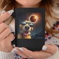 Dog Selfie Solar Eclipse Wearing Glasses Dog Lovers Coffee Mug Unique Gifts