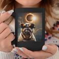 Dog Taking A Selfie With Solar 2024 Eclipse Wearing Glasses Coffee Mug Unique Gifts