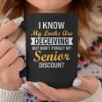 Don't Forget My Senior Discount Old People Coffee Mug Personalized Gifts