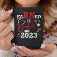 Earned It 2023 For Nurse Graduation Or Rn Lpn Class Of Coffee Mug Funny Gifts