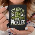 Im Here To Eat All The Pickles Cucumber Pickle Jar Coffee Mug Unique Gifts