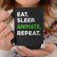 Eat Sleep Animate Repeat Animator Animation Lovers Coffee Mug Unique Gifts