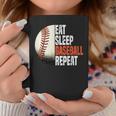 Eat Sleep Baseball Repeat Baseball Player Retro Baseball Coffee Mug Unique Gifts