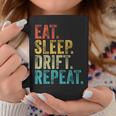 Eat Sleep Drift Repeat Drifting Car Divertidointage Taza de café Regalos divertidos