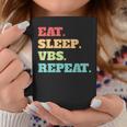 Eat Sleep Vbs Repeat Vacation Bible School Crew Summer Camp Coffee Mug Unique Gifts