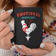 Emotional Support Rooster Farmer Men’S Joke Coffee Mug Unique Gifts