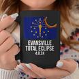 Evansville Indiana Eclipse 2024 Evansville Indiana Flag Coffee Mug Unique Gifts