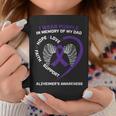 Father Wear Purple In Memory Of My Dad Alzheimers Awareness Coffee Mug Unique Gifts