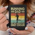 Father's Day Running Dad Just Like A Regular Dad Only Cooler Coffee Mug Unique Gifts