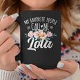 My Favorite People Call Me Lola Floral Birthday Lola Coffee Mug Personalized Gifts